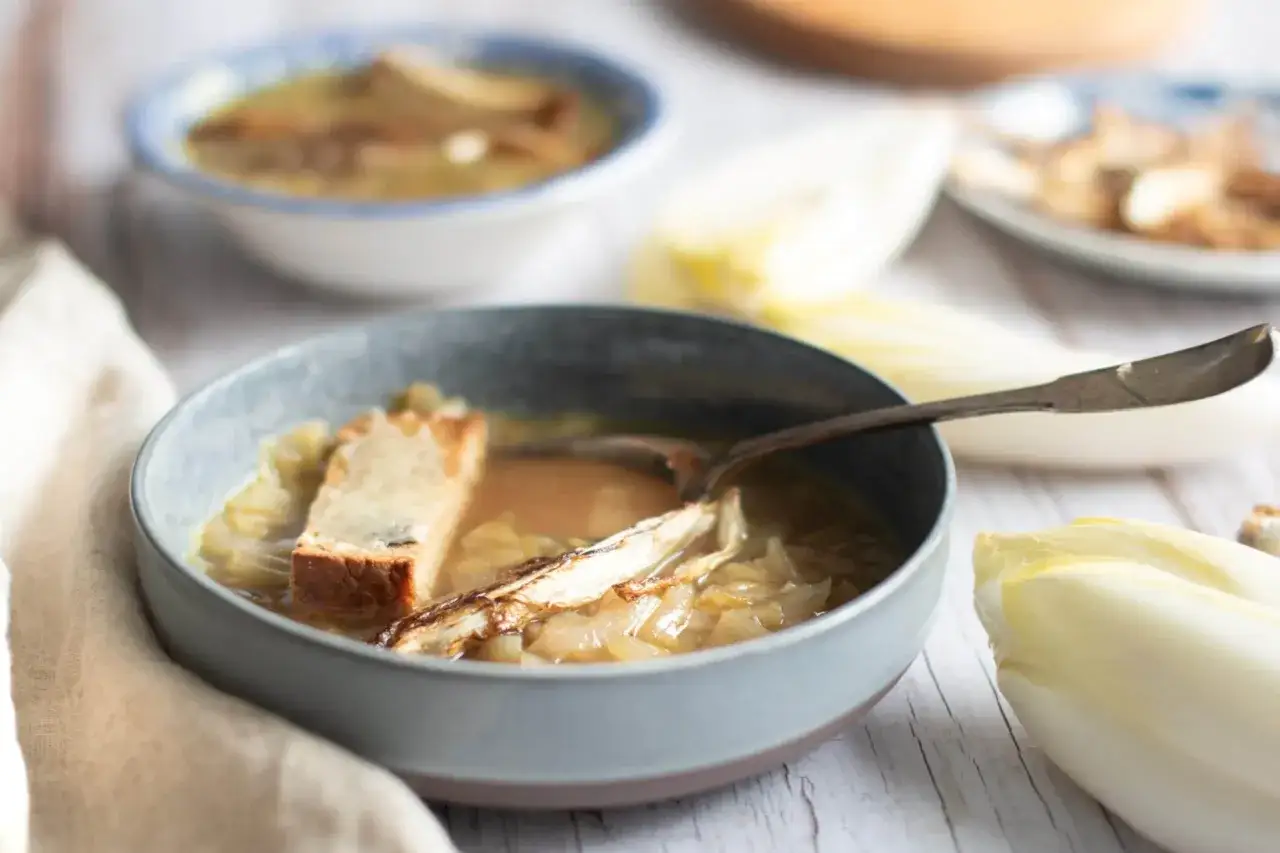 Soupe d'endives variations gourmandes