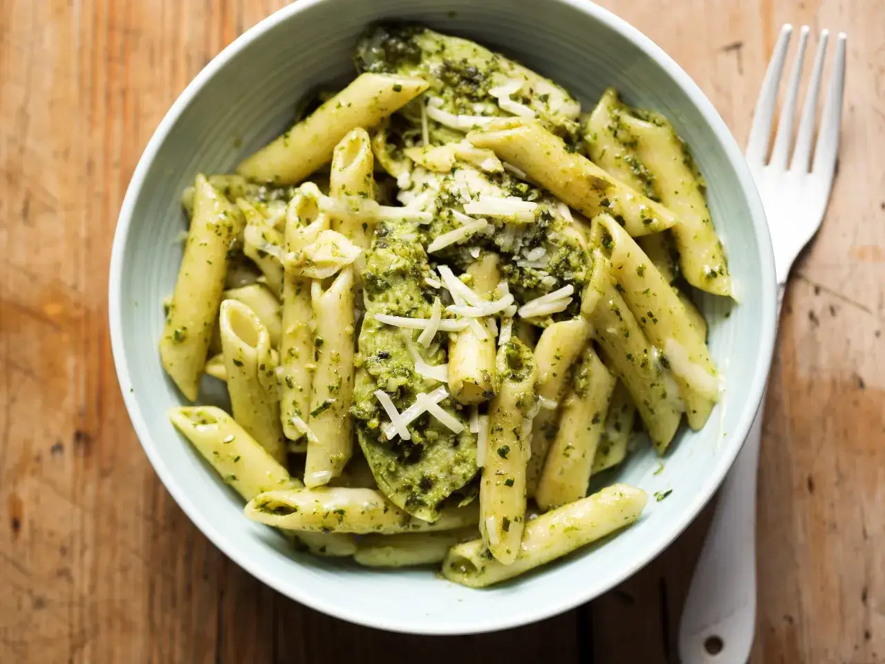 Ingrédients pâtes pesto poulet